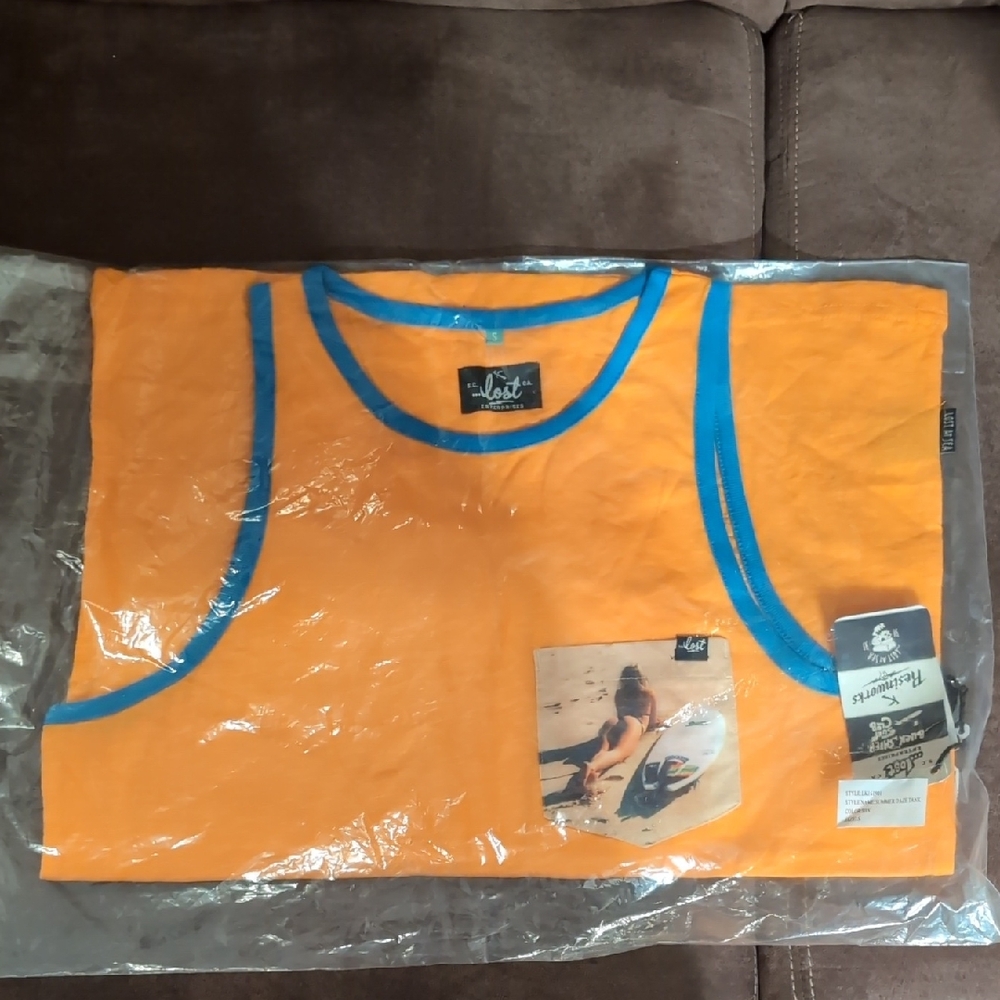 Lost Orange and Blue Men's Tank Top